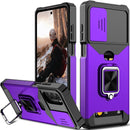 Moto G Stylus Case Sliding Camera Cover Case Moto G Stylus 5G(Rose Gold)