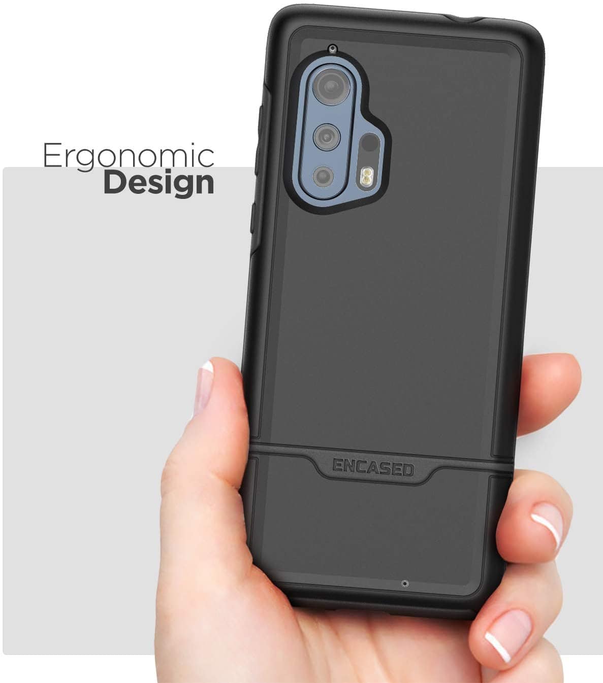 Motorola Edge Plus Case Military Grade Full Body Rugged Cover (Black)