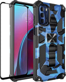 Motorola Edge Plus Case, Moto Edge Tempered Glass Protector Black Marble