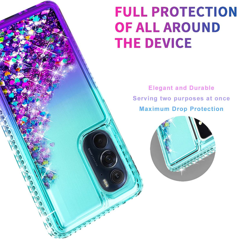 Motorola Edge Plus Case Phone Cover -Teal/Purple - Gorilla Cases