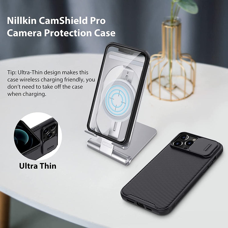 Nillkin Designed iPhone 13 Pro Max Case Camera Cover Protection (Black) - Gorilla Cases