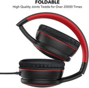 On - Ear Headphones with Microphone Lightweight Folding Stereo