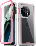 OnePlus 11 5G 6.7" Full - Body Hybrid Shockproof Bumper Cover Black Clear