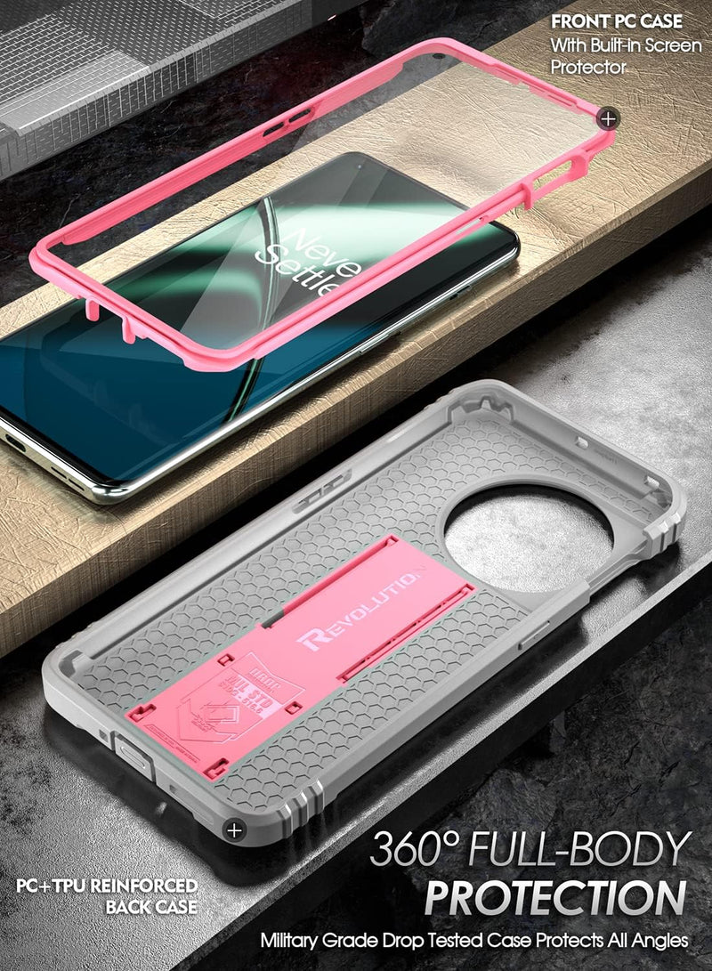 OnePlus 11 5G 6.7" Full-Body Rugged Dual-Layer Shockproof Protective Cover Light Pink - Gorilla Cases