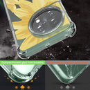 Oneplus 11 5G Case Women Girls Flower Floral 2pcs Screen Protector Phone Cover