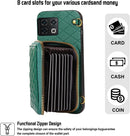 OnePlus 11 5G with Zipper Purse Multi Card Slots Phone Cover