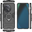 OnePlus 11 Case 2 in 1 Shockproof Defender Kickstand Dual Layer Bumper Hard Back Case Cover Black