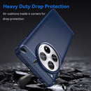 OnePlus 12 Soft TPU Bumper Flexible Carbon Fiber Texture Case