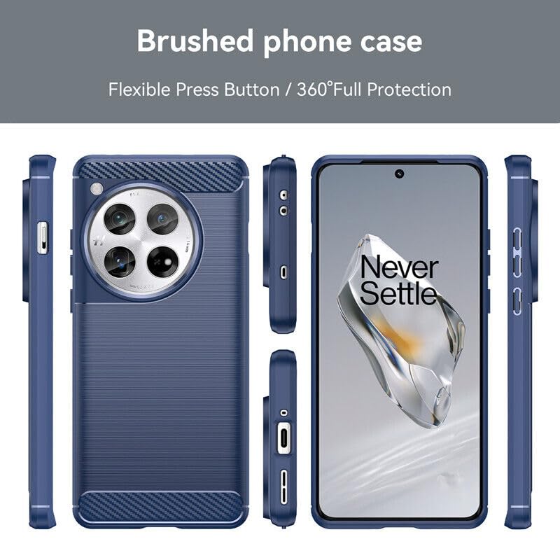 OnePlus 12 Soft TPU Bumper Flexible Carbon Fiber Texture Case - Gorilla Cases