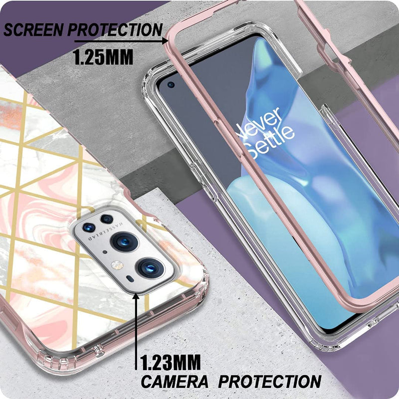 Oneplus 9 Pro Silicone Bumper Bling Marble Case - Gorilla Cases