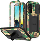S22 Ultra Metal Kickstand Heavy Duty Military Shockproof Case