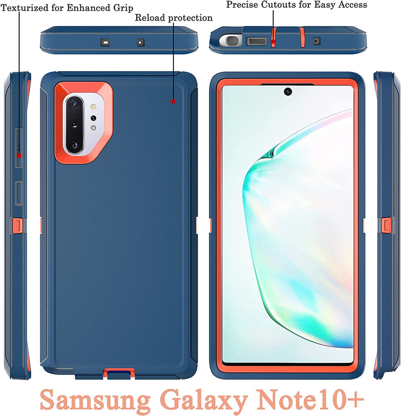 Samsung Galaxy Note 10 Plus YmhxcY Heavy Protection Cover Blue and Orange - Gorilla Cases