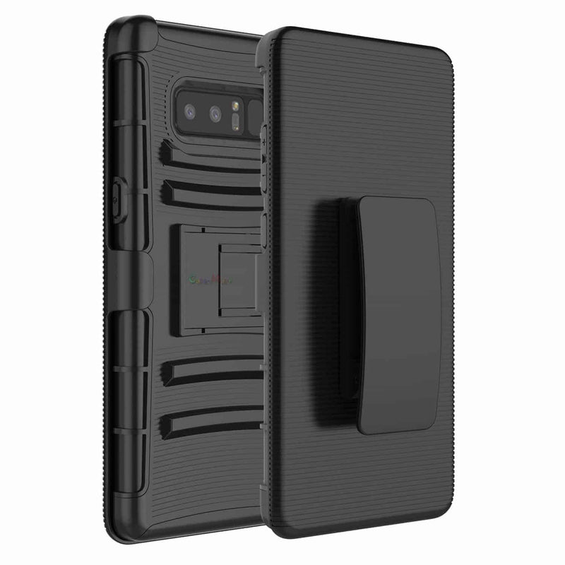 Samsung Galaxy Note 8 Armor Holster Clip Rugged Case Black - Gorilla Cases