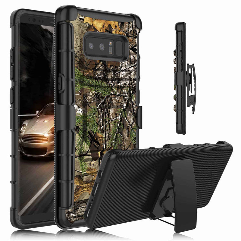 Samsung Galaxy Note 8 Armor Holster Clip Rugged Case RealTree Camo - Gorilla Cases