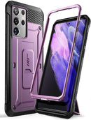 Samsung Galaxy S21 Ultra Full - Body Dual Layer Rugged Holster Kickstand Case