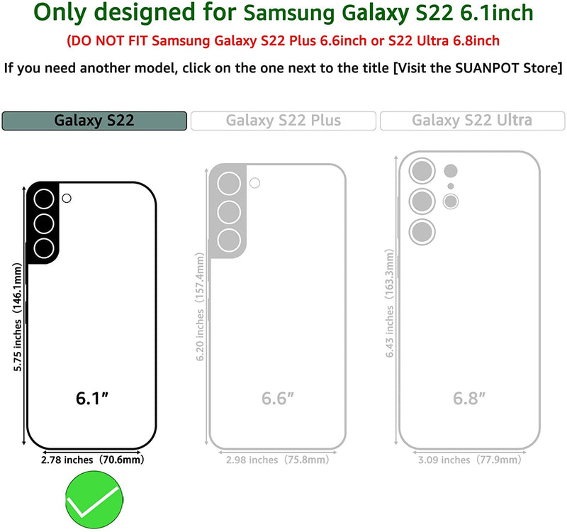 Samsung Galaxy S22 5G 6.1" NOT for S22+ 6.6” Wallet Case - Gorilla Cases