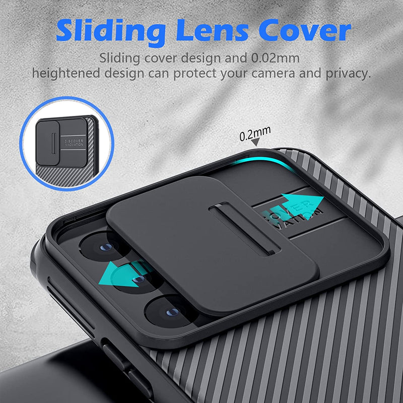 Samsung Galaxy S22 Cas Slide Camera Cover case, Black - Gorilla Cases