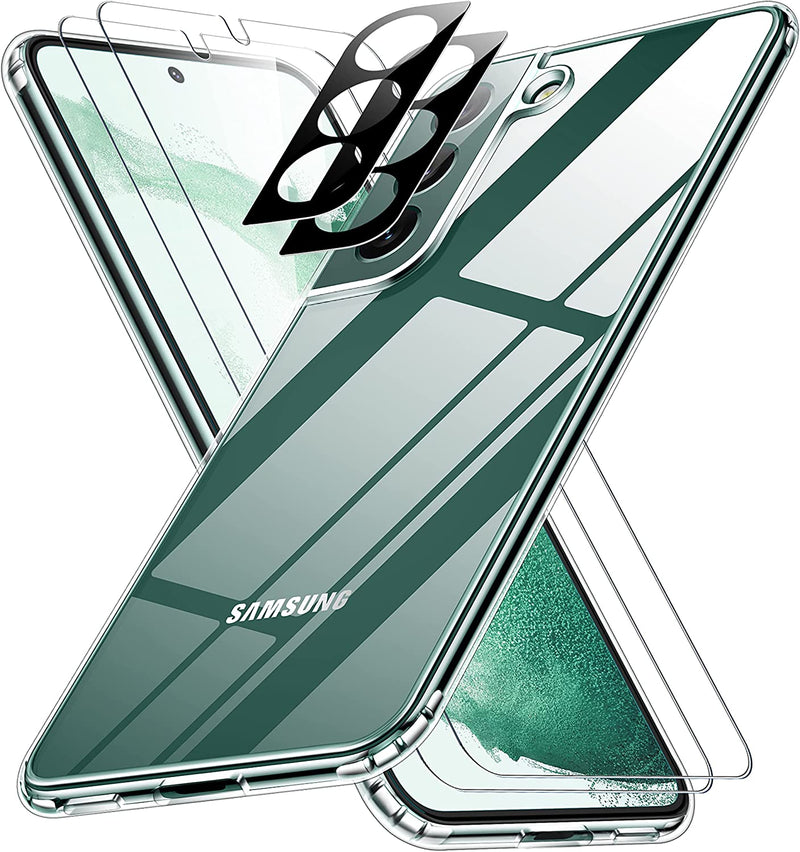 Samsung Galaxy S22 Case Glass Protector Shockproof Case Black - Gorilla Cases