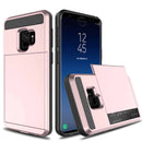 Samsung Galaxy S9 Credit Card Case Rose Gold