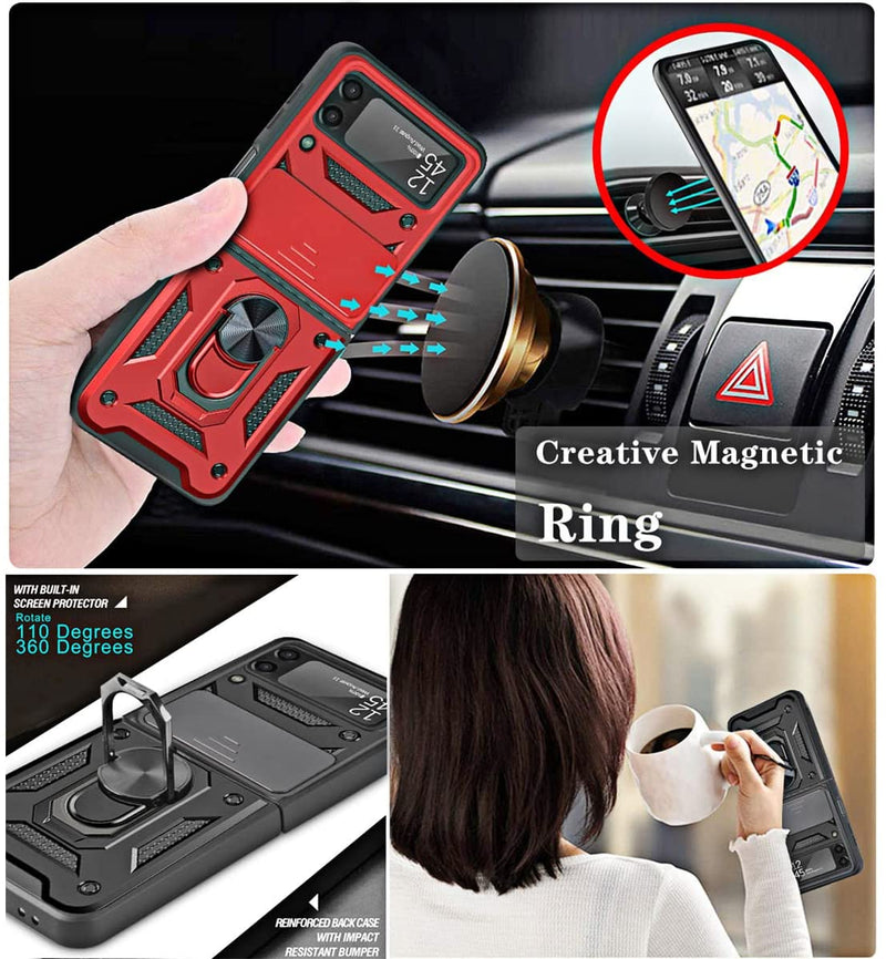 Samsung Galaxy Z Flip 3 Case | Military Grade Cover with Magnetic Kickstand Car Mount - Gorilla Cases