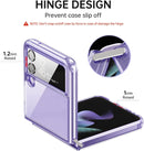Samsung Galaxy Z flip 4 5G Clear Slim Phone Case Protective Cover - Purple