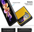 Samsung Galaxy Z Flip 4 5G Genuine Leather Back Cover - Yellow