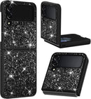 Samsung Galaxy Z Flip 4 5G,Galaxy Z Flip 4 5G Case Fold Cover Case Gold