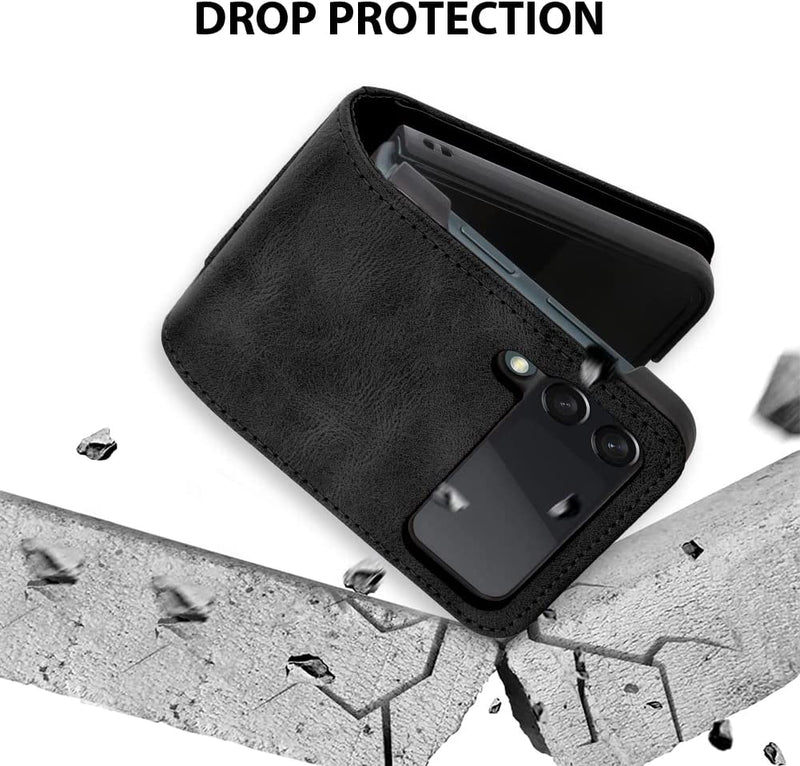 Samsung Galaxy Z Flip 4 Case 3-Card Credit Compatible Black - Gorilla Cases