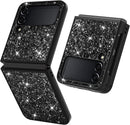 Samsung Galaxy Z Flip 4 Case Bling Glitter Cute Case Women - Blue