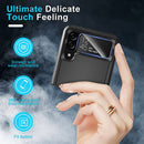 Samsung Galaxy Z Flip 4 Case Camera Lens Protector,Janmitta Black Matte