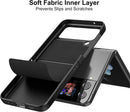 Samsung Galaxy Z Flip 4 Leather Case Phone Case (Black)