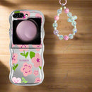 Samsung Galaxy Z Flip 5 Case with Strap and Phone Card Gasket Phone Case