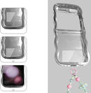 Samsung Galaxy Z Flip 5 Case with Strap and Phone Card Gasket Phone Case