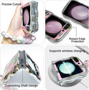 Samsung Galaxy Z Flip 5 Case with Strap and Phone Card Gasket Phone Case