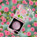 Samsung Galaxy Z Flip 5 Case with Strap and Phone Card Gasket Phone Case