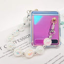 Samsung Galaxy Z Flip Case for Women | Galaxy Z Flip Bling Beads Wrist Strap Case