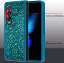 Samsung Galaxy Z Fold 4 Case Bling Glitter Cute Caser Girls Women - Blue