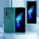 Samsung Galaxy Z Fold 4 Case Bling Glitter Cute Caser Girls Women - Blue