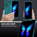 Samsung Galaxy Z Fold 4 Case Bling Glitter Cute Caser Girls Women - Blue