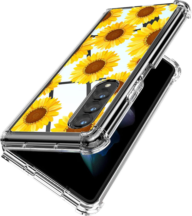 Samsung Galaxy Z Fold 4 Case, PC Bumper Protective Phone Case Cover Sun Flower - Gorilla Cases
