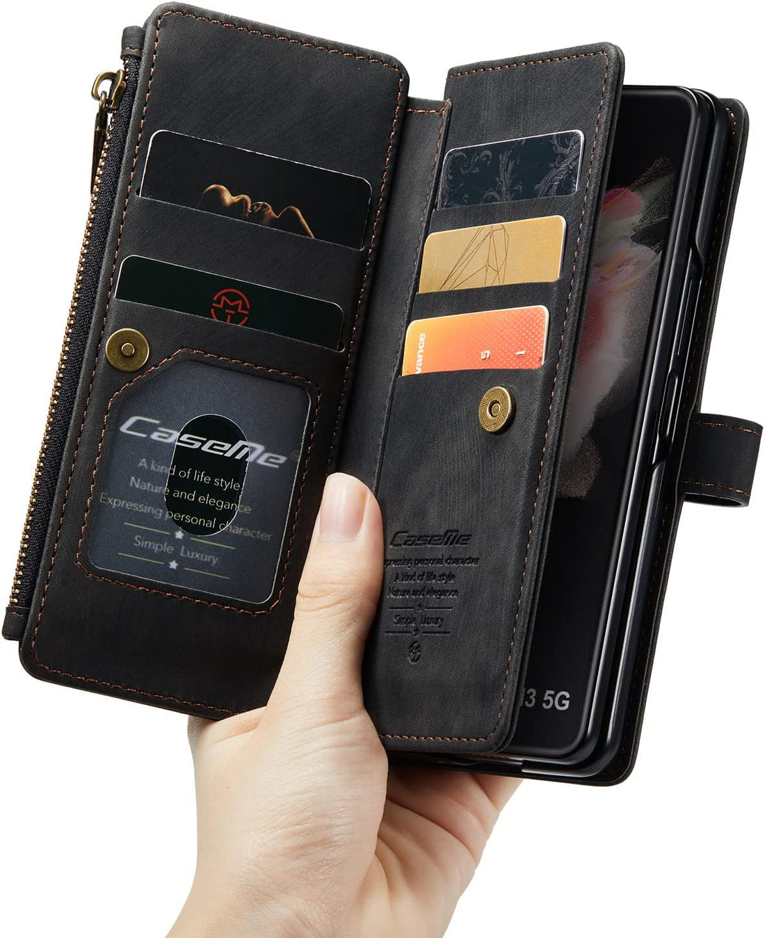 Samsung Galaxy Z Fold 4 Case Z Fold 4 Case Wallet Magnetic All-Inclusi