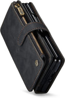 Samsung Galaxy Z Fold 4 Case Z Fold 4 Case Wallet Magnetic All - Inclusive Case (Black)