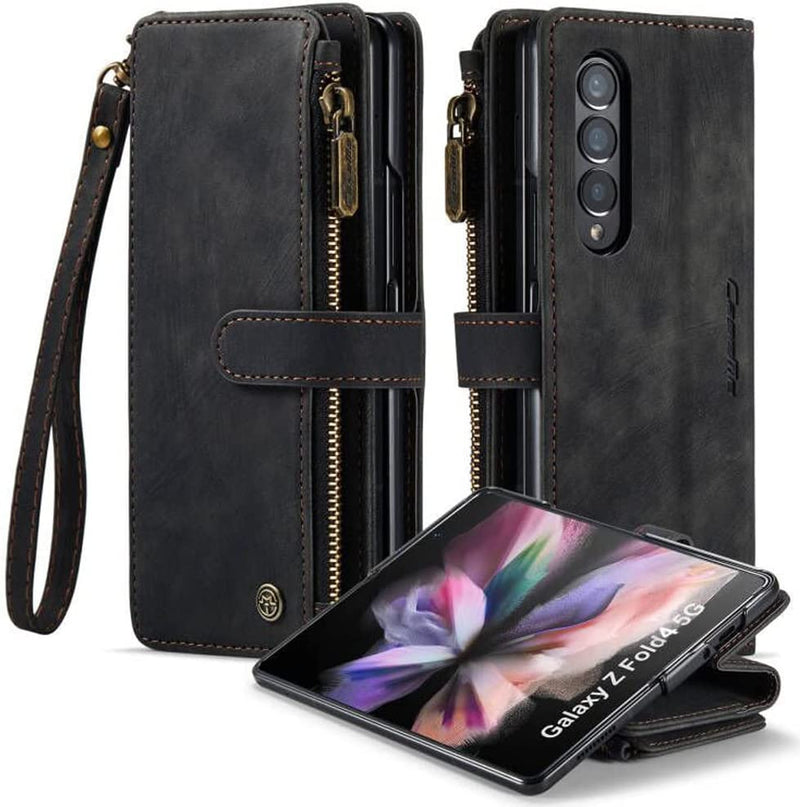 Teroxa S Pen Holder Case Compatible Galaxy Z Fold 4 5G - Black