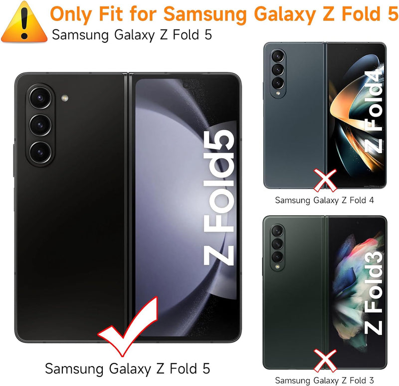 Samsung Galaxy Z Fold 5 Privacy Screen Protector Bubble Free Case - Gorilla Cases
