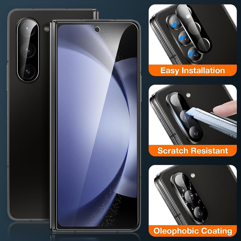 Samsung Galaxy Z Fold 5 Screen Protector 2 Pack Camera Lens Protector - Gorilla Cases