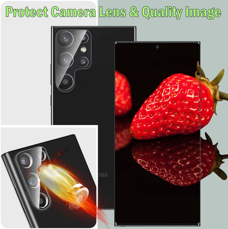 Screen Protector and Camera Lens Protector Designed for Samsung Galaxy S22 Ultra - Gorilla Cases