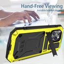 Simicoo iPhone 14 Plus Metal Case Screen Protector Camera Protector Dustproof Case Yellow