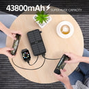 Solar - Charger - Power - Bank 43800mAh Qc3.0 Fast Charging Qi 10W Wireless Charger