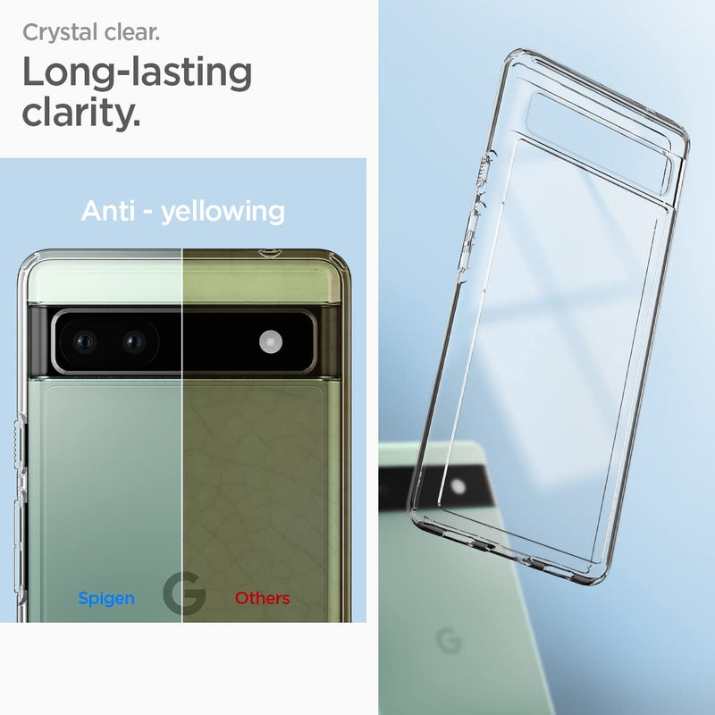 Spigen Ultra Hybrid Case Compatible with Google Pixel 6a - Crystal Clear - Gorilla Cases