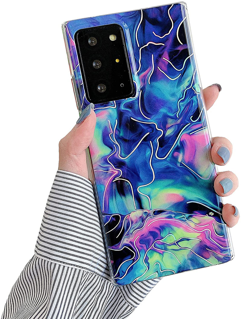 Sunswim Galaxy Note 20 Ultra Case 5G 6.9"Marble Phone Case - Blue - Gorilla Cases